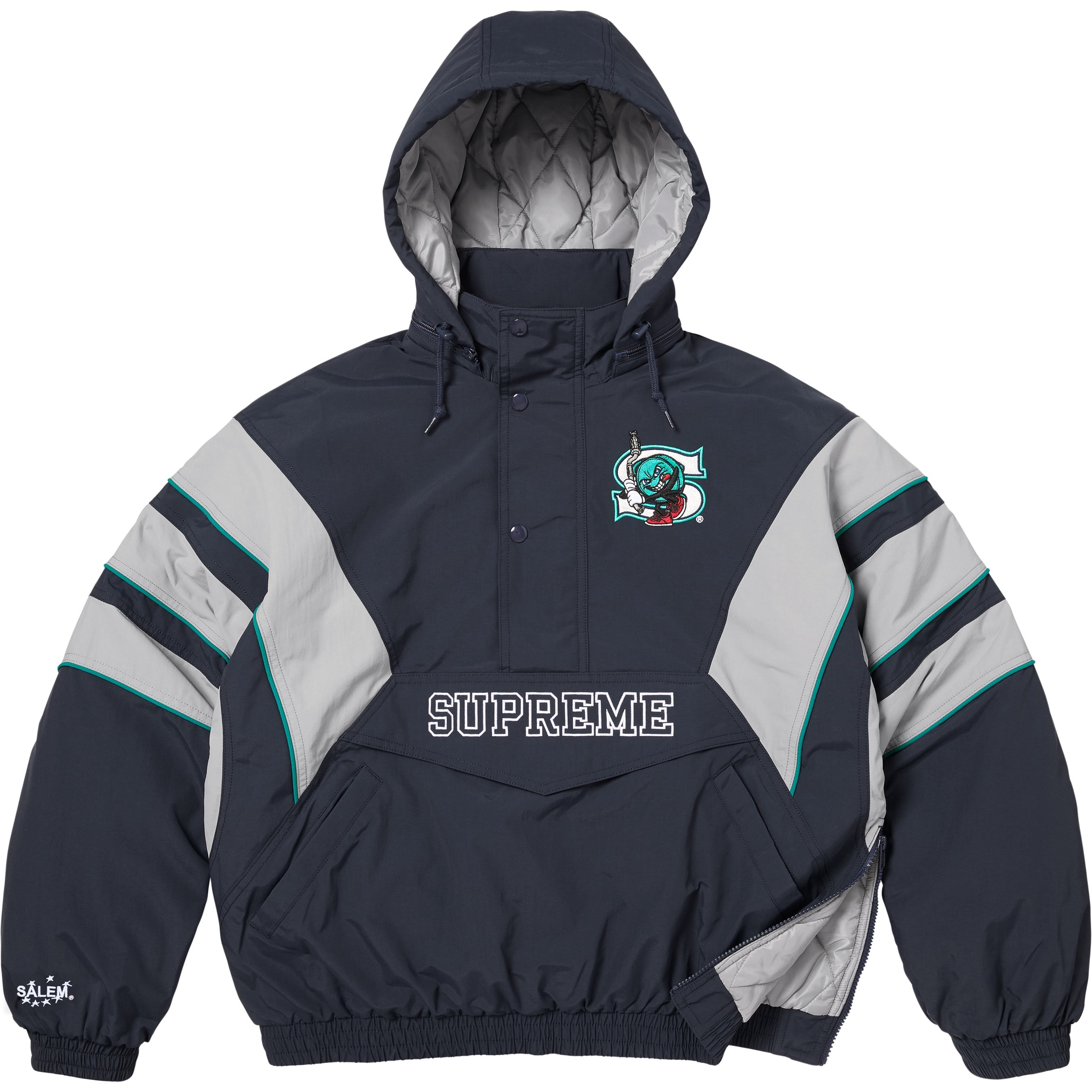 Supreme/SALEM Half Zip Stadium Jacket view 5